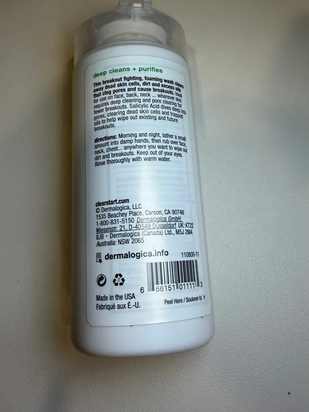 Dermalogica Clear Start Breakout Clearing Foaming Wash 177ml